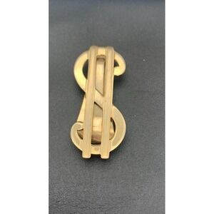 Vintage Anson Gold Tone Money Clip Dollar Sign Men's Signed Accessories